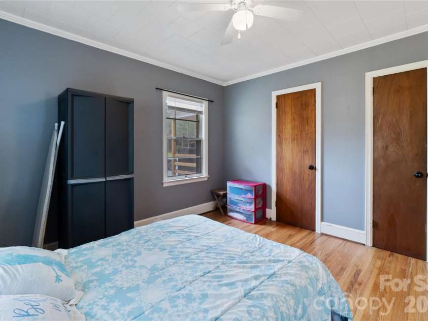 421 Passaic Street, Peachland, NC 28133.  MLS# CAR4379991, YatesRealty ID 21104. Secondary bedroom with great storage