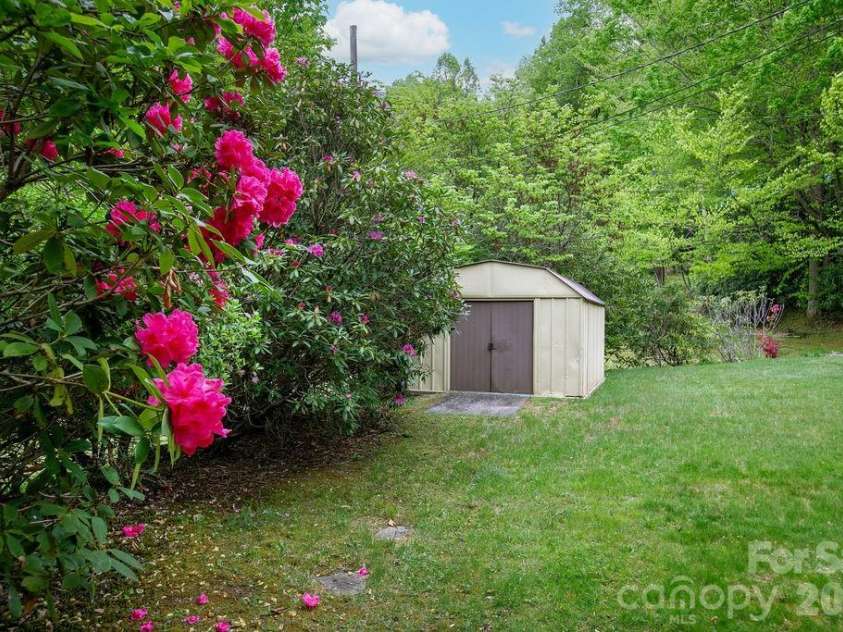 520 Blythe Road, Pisgah Forest, NC 28768.  MLS# CAR4370794, YatesRealty ID 21111. Storage Shed