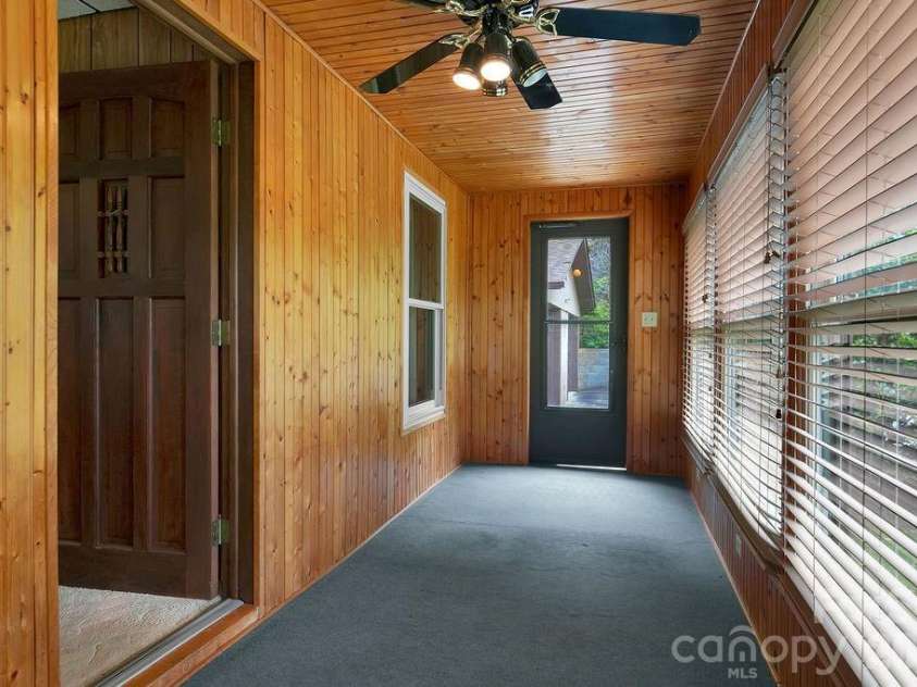 520 Blythe Road, Pisgah Forest, NC 28768.  MLS# CAR4370794, YatesRealty ID 21111. Sunroom