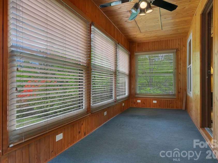 520 Blythe Road, Pisgah Forest, NC 28768.  MLS# CAR4370794, YatesRealty ID 21111. Sunroom
