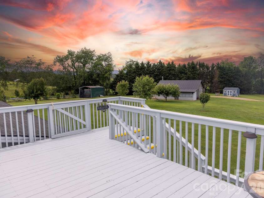 727 Jenkins Valley Road, Alexander, NC 28701.  MLS# CAR4357039, YatesRealty ID 21116. You can't beat the Evening Sunset here!