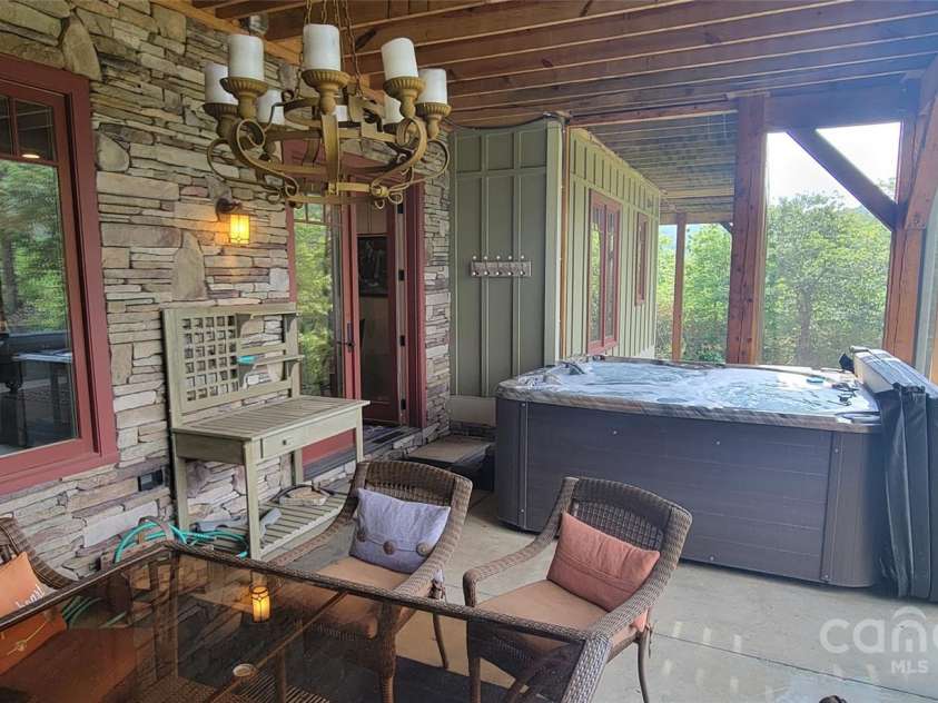 2839 Catawba Falls Parkway, Black Mountain, NC 28711.  MLS# CAR4273331, YatesRealty ID 21124. Lower Porch