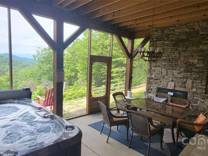 2839 Catawba Falls Parkway, Black Mountain, NC 28711.  MLS# CAR4273331, YatesRealty ID 21124. Lower Porch