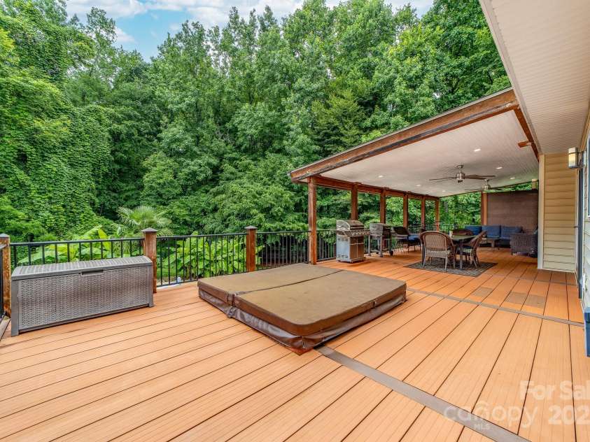 12002 Cobham Court, Huntersville, NC 28078.  MLS# CAR4269076, YatesRealty ID 21134. Deck with hot tub