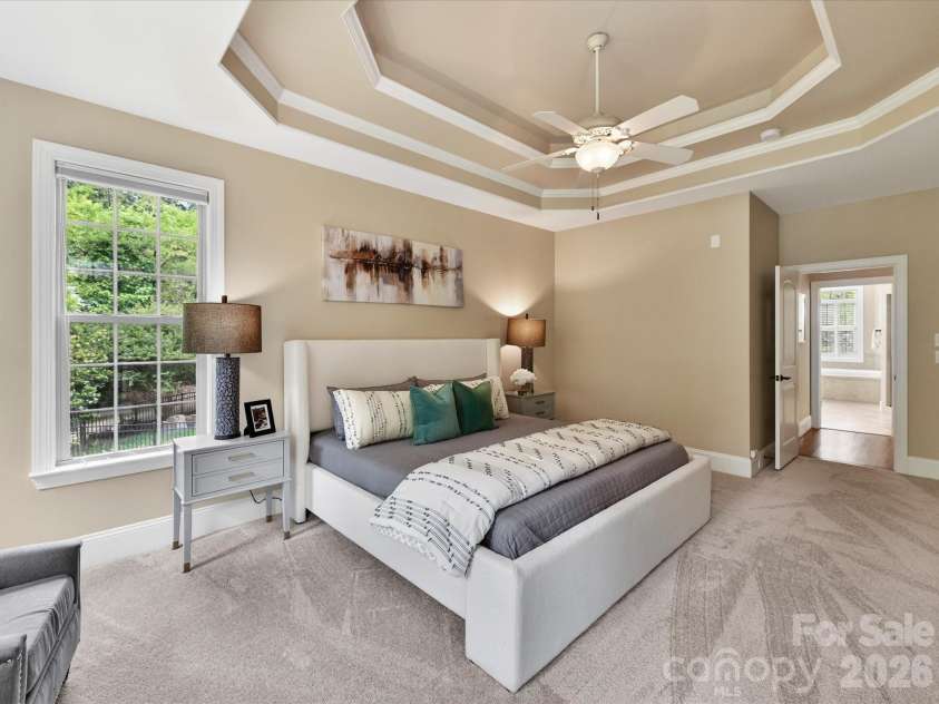 2007 Sugar Mill Road, Indian Trail, NC 28079.  MLS# CAR4375322, YatesRealty ID 21143. Double tray ceiling with fan