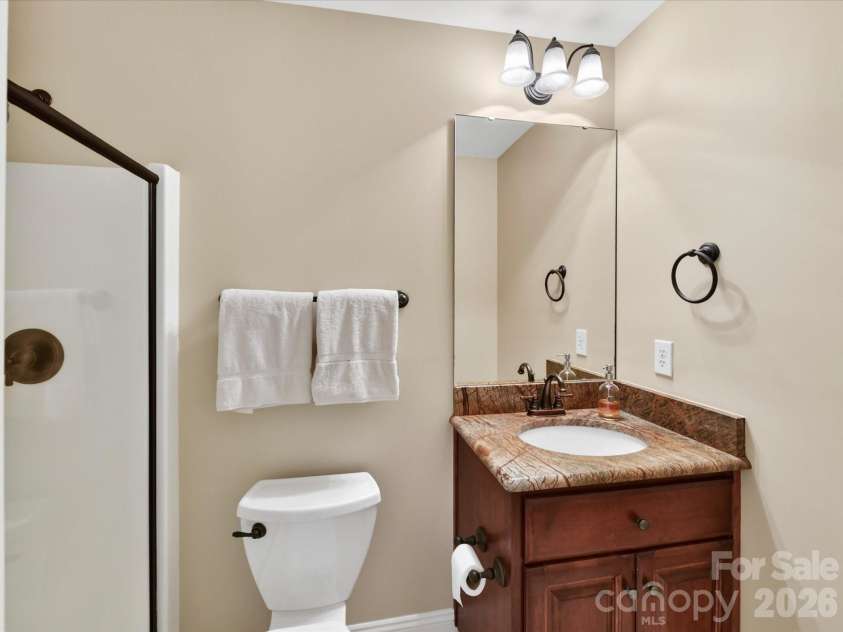 2007 Sugar Mill Road, Indian Trail, NC 28079.  MLS# CAR4375322, YatesRealty ID 21143. Full bath with shower