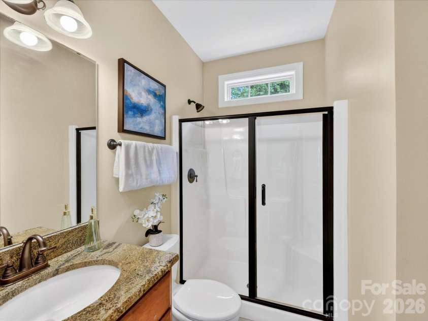 2007 Sugar Mill Road, Indian Trail, NC 28079.  MLS# CAR4375322, YatesRealty ID 21143. MAIN LEVEL guest bath with shower