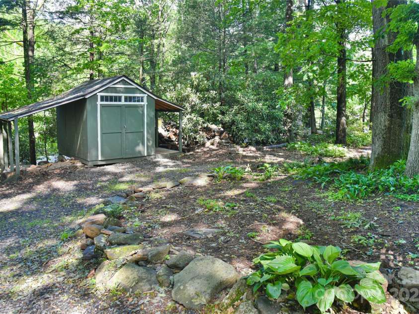 5 Old Cove Road, Black Mountain, NC 28711.  MLS# CAR4263653, YatesRealty ID 21143. Woodshed