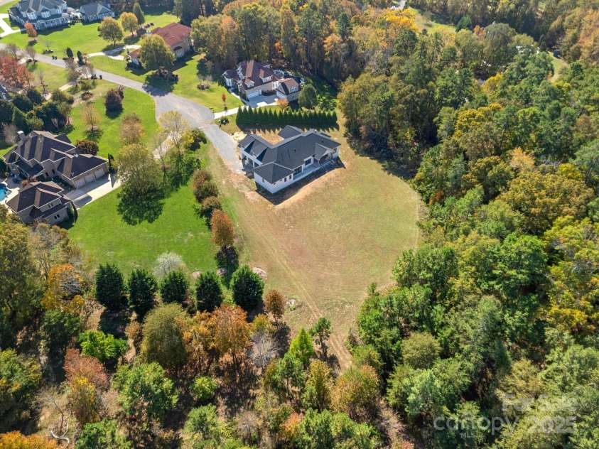 5039 Eliza Long Wilkie Drive, Huntersville, NC 28078.  MLS# CAR4240694, YatesRealty ID 21152. Aerial of the 2.39ac