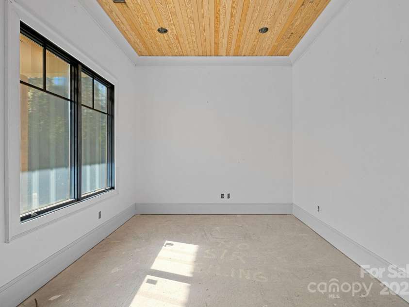 5039 Eliza Long Wilkie Drive, Huntersville, NC 28078.  MLS# CAR4240694, YatesRealty ID 21152. Office with recessed lighting, sound, french doors
