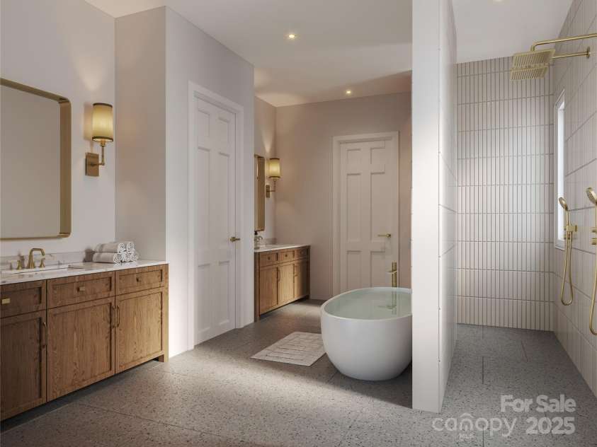 5039 Eliza Long Wilkie Drive, Huntersville, NC 28078.  MLS# CAR4240694, YatesRealty ID 21152. Virtually Staged Primary Bath