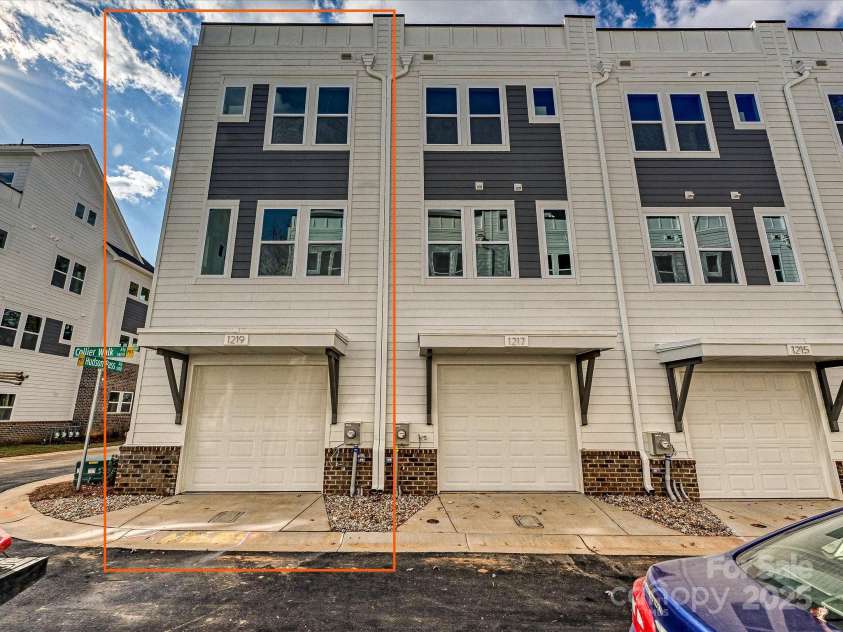 1219 34th Street, Charlotte, NC 28205.  MLS# CAR4139010, YatesRealty ID 21163. Garage Exterior