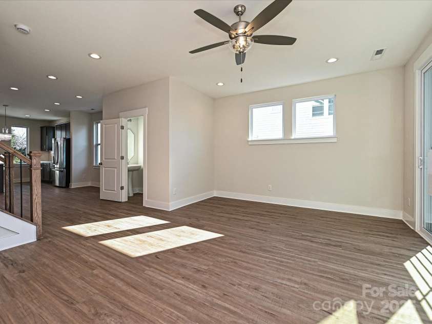 1219 34th Street, Charlotte, NC 28205.  MLS# CAR4139010, YatesRealty ID 21163. Kitchen/Dining/Living