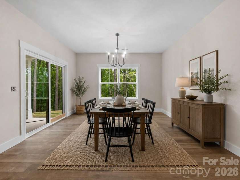 16 Forest Drive, Travelers Rest, SC 29690.  MLS# CAR4315401, YatesRealty ID 21165. Virtually Staged Dining Room
