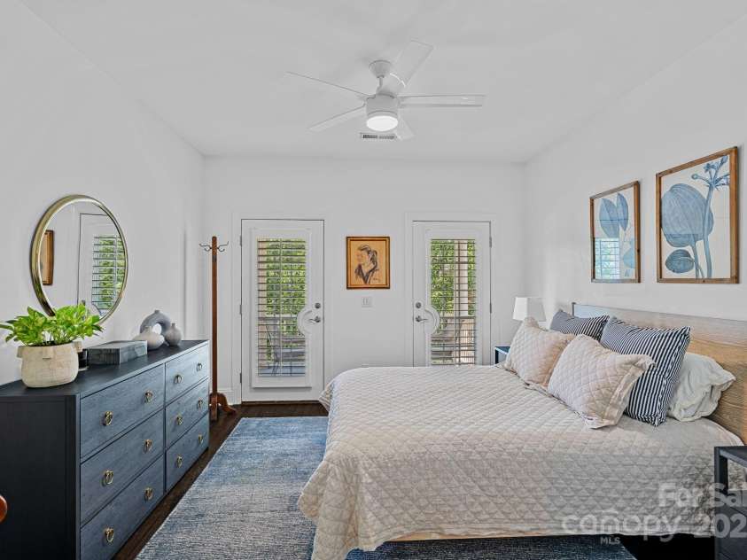 202 Caldwell Lane, Davidson, NC 28036.  MLS# CAR4269937, YatesRealty ID 21169. Bedroom 3 upstairs with its own private porch