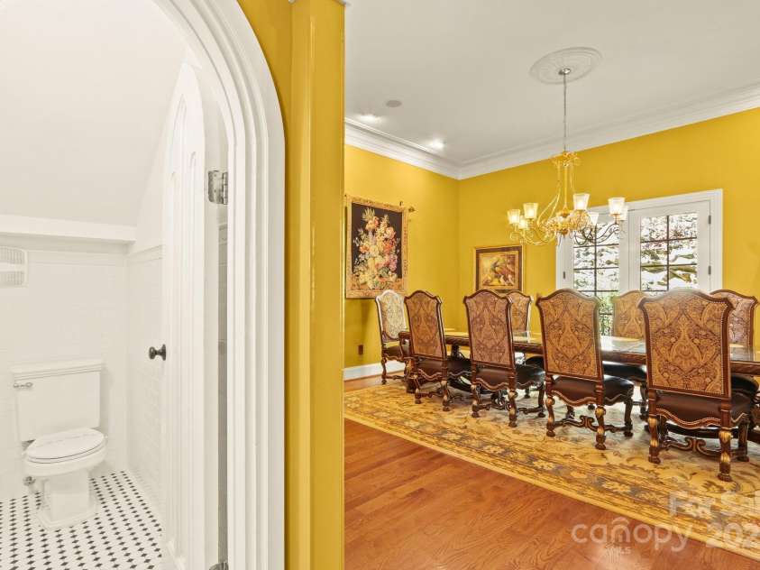 5742 NC Highway 194 None, Banner Elk, NC 28604.  MLS# CAR4309269, YatesRealty ID 2117. Half bath off formal dining room