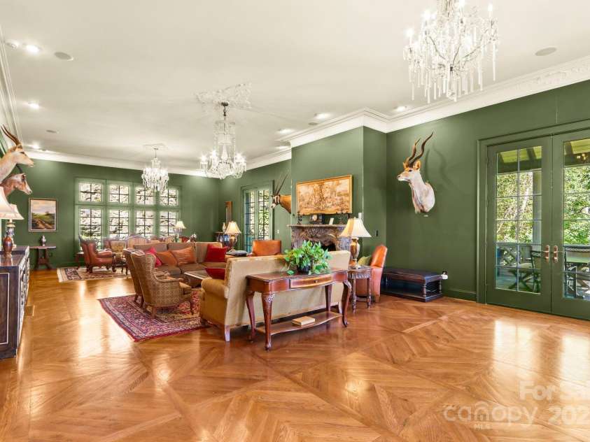 5742 NC Highway 194 None, Banner Elk, NC 28604.  MLS# CAR4309269, YatesRealty ID 2117. Spacious Great Room with antique stone fireplace