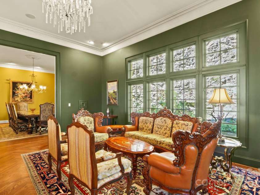 5742 NC Highway 194 None, Banner Elk, NC 28604.  MLS# CAR4309269, YatesRealty ID 2117. Spacious Great Room with antique stone fireplace