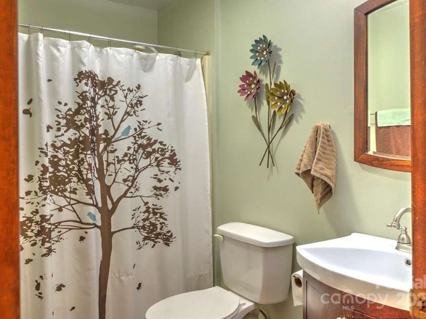 9374 Holbert Cove Road, Saluda, NC 28773.  MLS# CAR4227535, YatesRealty ID 2117. Hall bath