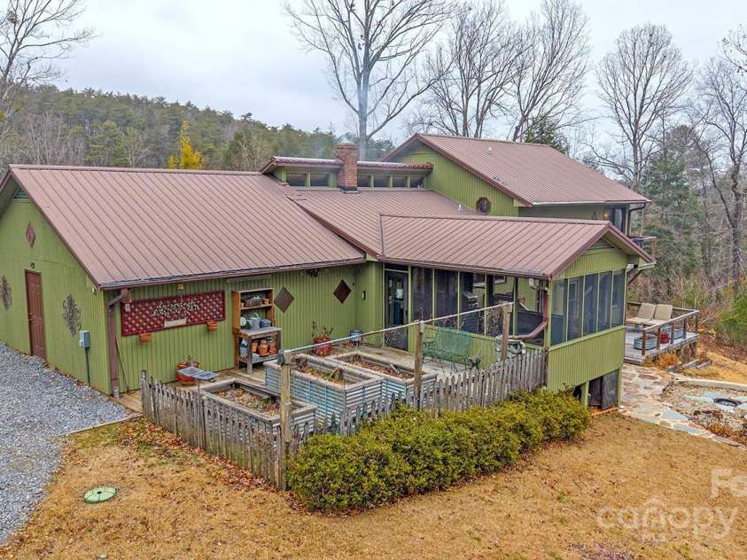 9374 Holbert Cove Road, Saluda, NC 28773.  MLS# CAR4227535, YatesRealty ID 2117. Raised garden beds