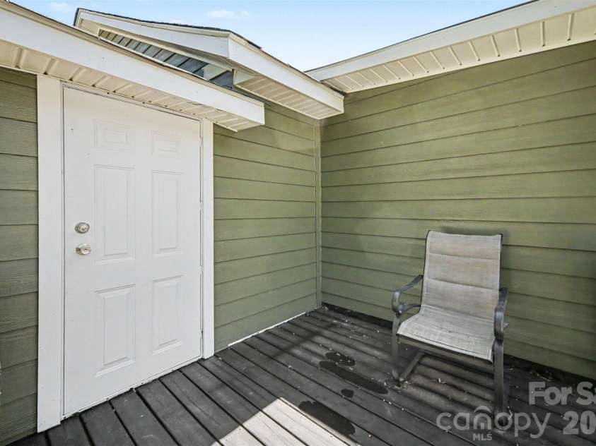 12 Bost Avenue, Concord, NC 28027.  MLS# CAR4381096, YatesRealty ID 2118. Back deck