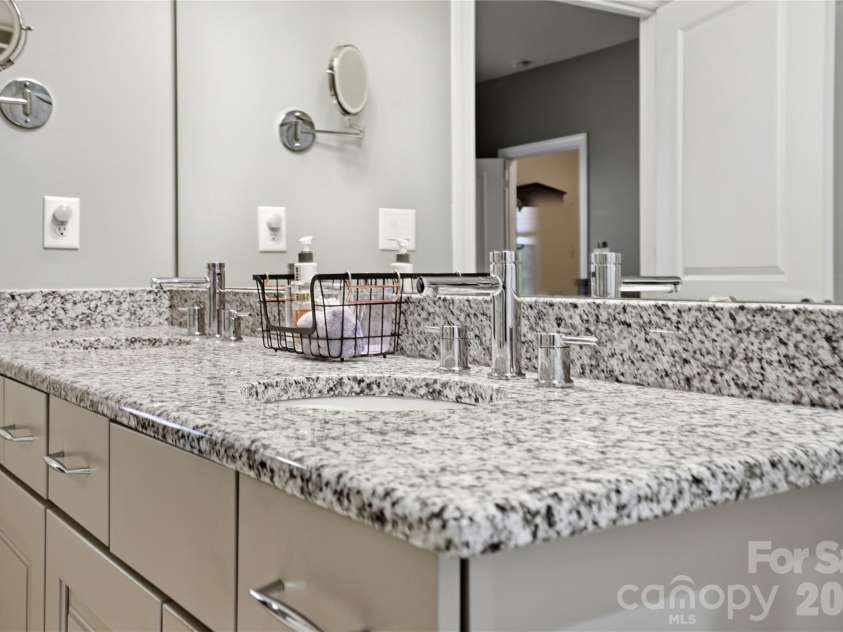 4899 Looking Glass Trail, Denver, NC 28037.  MLS# CAR4341115, YatesRealty ID 21188. Double vanity with elegant finishes