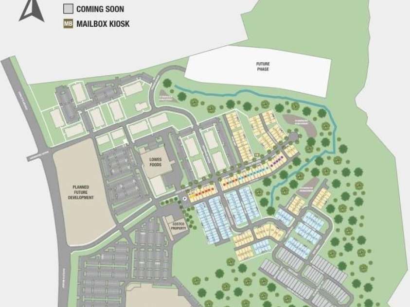 5557 Wolfpack Alley, Indian Land, SC 29707.  MLS# CAR4359866, YatesRealty ID 21203. Terraces at the Exchange Site Map