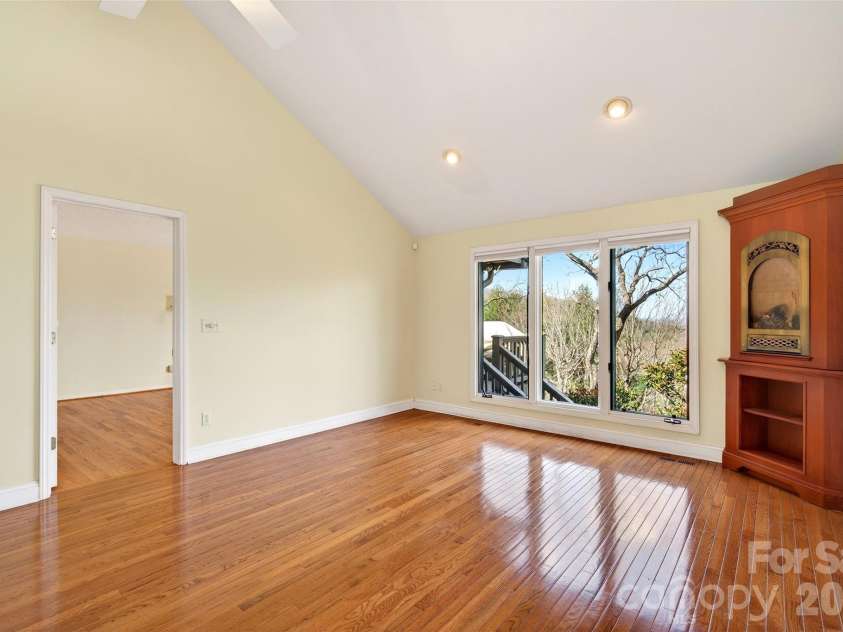 3 Tree Top Place, Black Mountain, NC 28711.  MLS# CAR4361235, YatesRealty ID 21208. Views from the primary bedroom