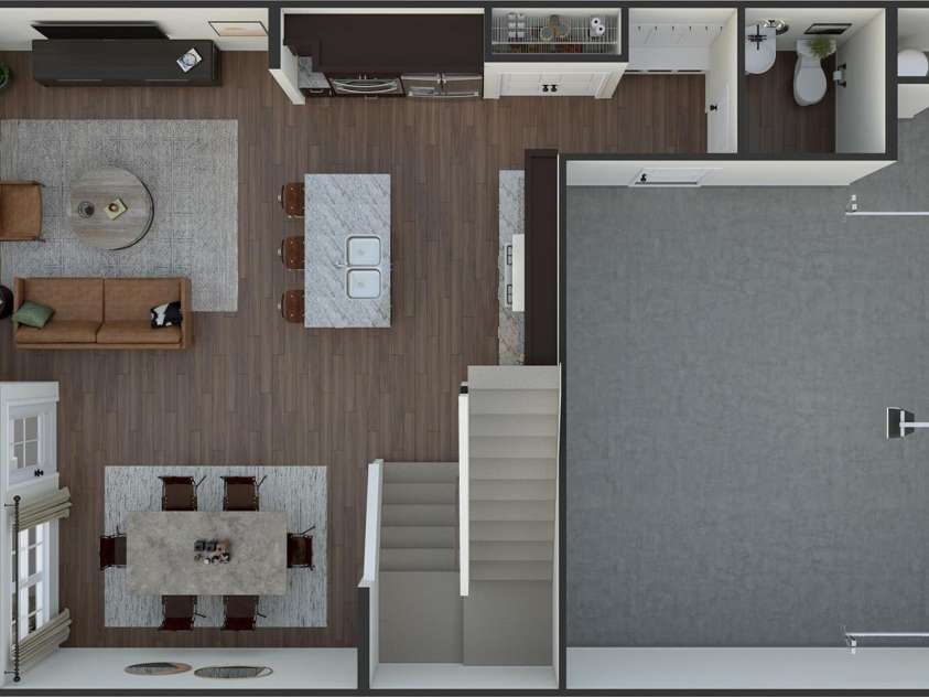 5919 Wetlands Alley, Charlotte, NC 28215.  MLS# CAR4145900, YatesRealty ID 21213. Trellis at Farmington | Plan 1 Rendering *actual finishes, orientation, and structural options vary on this home