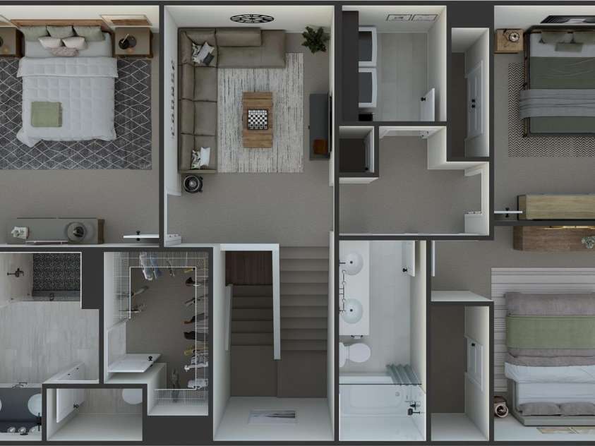 5919 Wetlands Alley, Charlotte, NC 28215.  MLS# CAR4145900, YatesRealty ID 21213. Trellis at Farmington | Plan 1 Rendering *actual finishes, orientation, and structural options vary on this home