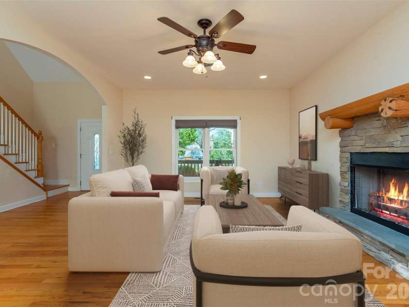 75 Noble Road, Fairview, NC 28730.  MLS# CAR4351168, YatesRealty ID 21230. Virtually Staged