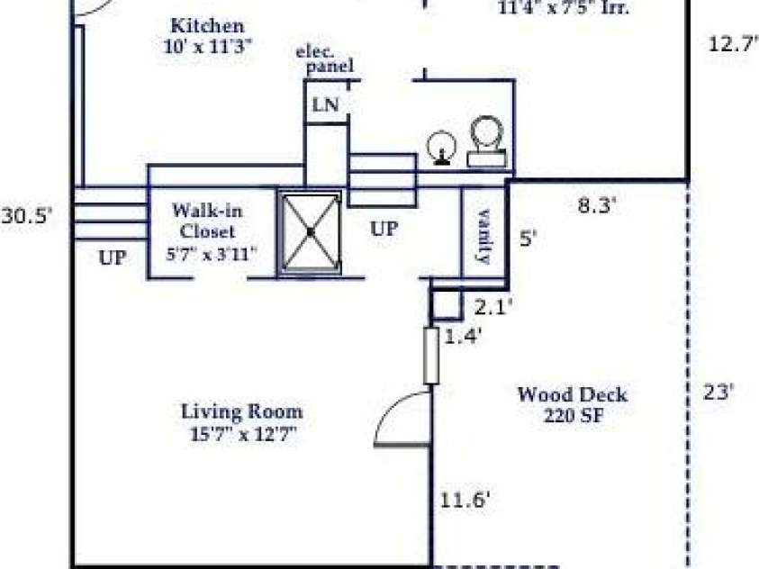 43 Howard Street, Tryon, NC 28782.  MLS# CAR4268057, YatesRealty ID 21234. Cottage floor plan