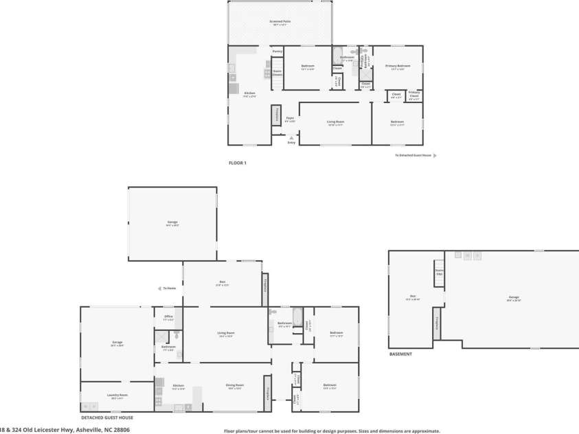 318 & 324 Old Leicester Highway, Asheville, NC 28806.  MLS# CAR4272813, YatesRealty ID 21241. 