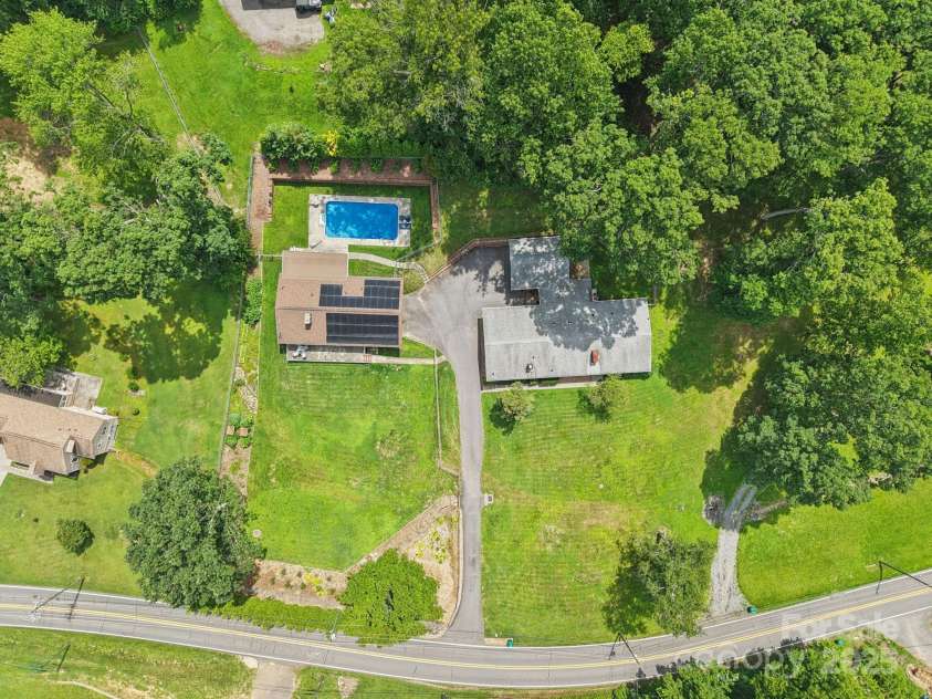 318 & 324 Old Leicester Highway, Asheville, NC 28806.  MLS# CAR4272813, YatesRealty ID 21241. Overhead of Both Homes