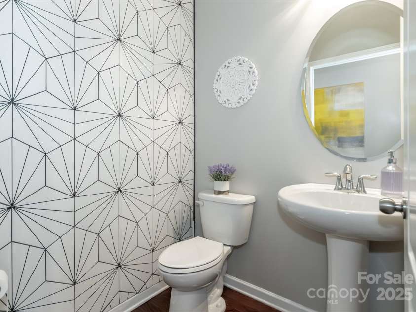 246 Sweet Briar Drive, Fort Mill, SC 29707.  MLS# CAR4234159, YatesRealty ID 21242. Custom tile powder room