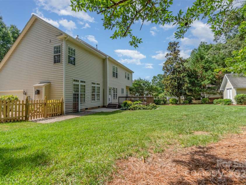 1002 Hollyhedge Lane, Indian Trail, NC 28079.  MLS# CAR4269454, YatesRealty ID 21244. Backyard