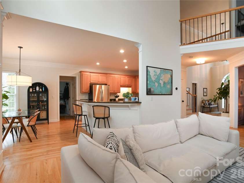 14636 Northgreen Drive, Huntersville, NC 28078.  MLS# CAR4345794, YatesRealty ID 21250. Open to 2nd floor and kitchen area.