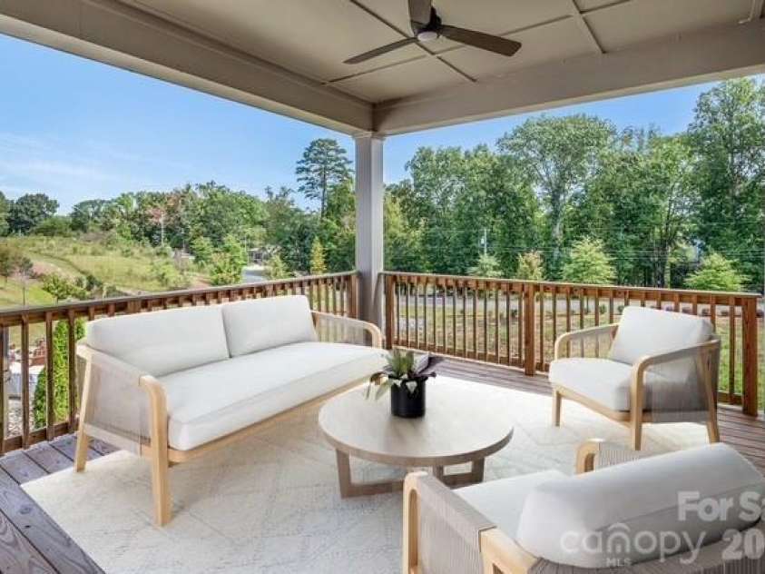 14008 Little Spring Court, Charlotte, NC 28278.  MLS# CAR4292968, YatesRealty ID 21253. Covered Deck Virtually Staged
