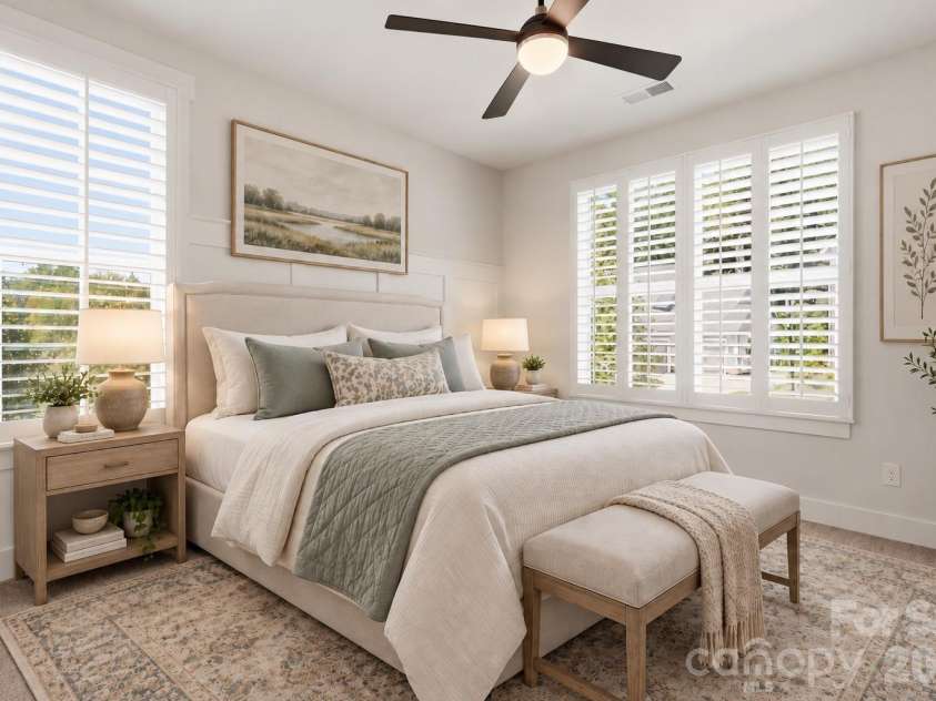 6083 Holden Court, Fort Mill, SC 29715.  MLS# CAR4420535, YatesRealty ID 21254. Main floor guest suite - virtually staged
