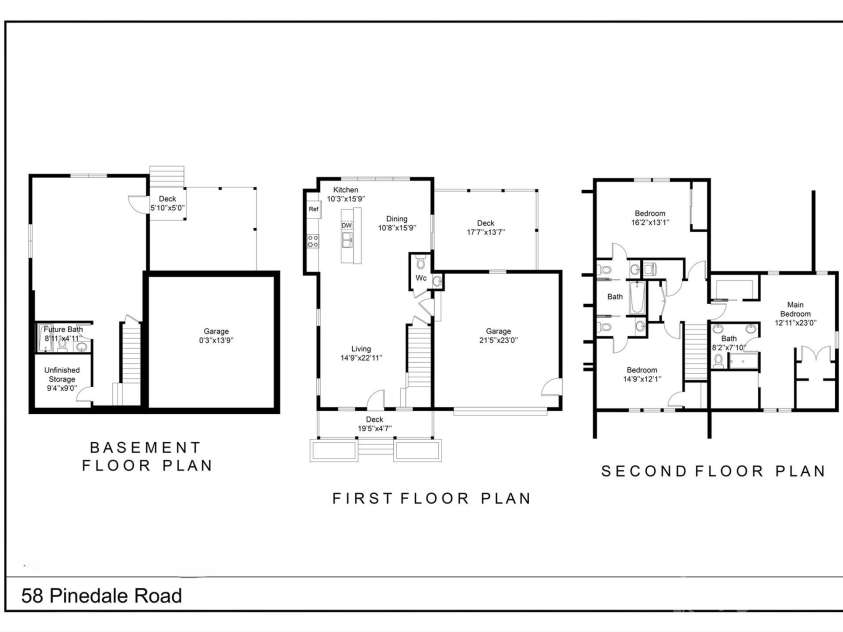 58 Pinedale Road, Asheville, NC 28805.  MLS# CAR4320485, YatesRealty ID 2126. Floor Plan