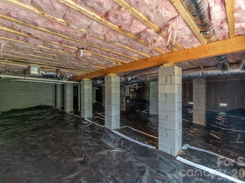 808 Maybank Drive, Hendersonville, NC 28739.  MLS# CAR4401111, YatesRealty ID 21260. Tall crawl space