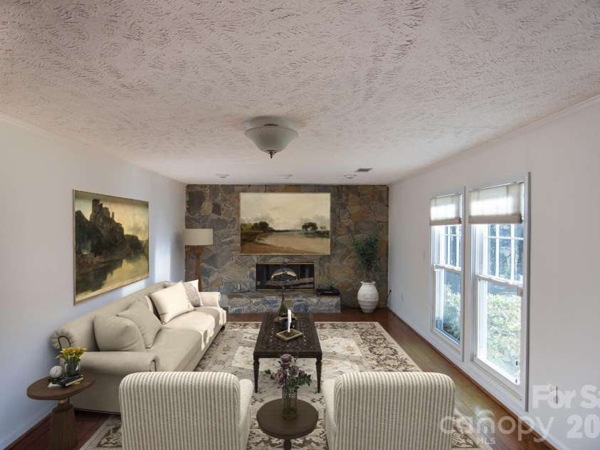 132 Serenity Circle, Hendersonville, NC 28792.  MLS# CAR4378442, YatesRealty ID 21270. LIVING ROOM - VIRTUALLY STAGED