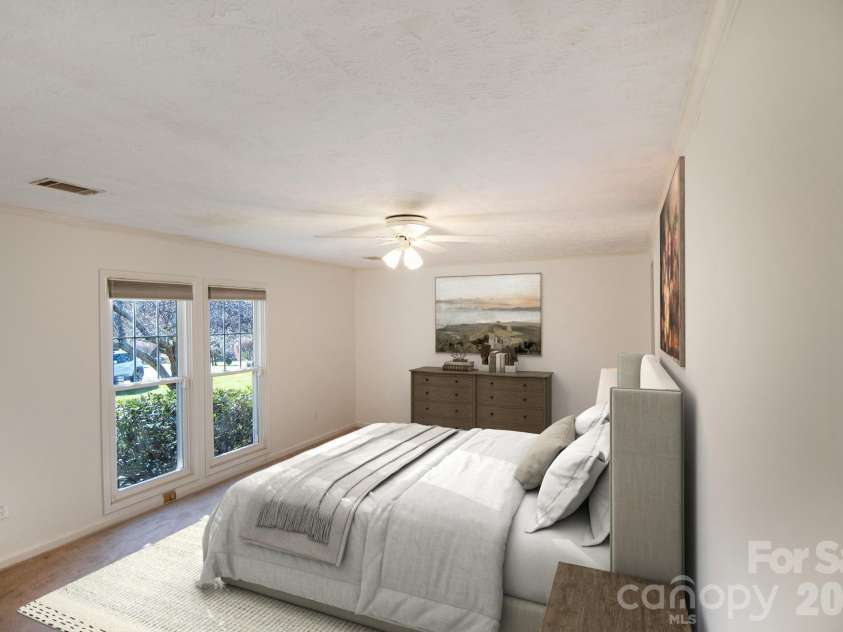 132 Serenity Circle, Hendersonville, NC 28792.  MLS# CAR4378442, YatesRealty ID 21270. PRIMARY BEDROOM - VIRTUALLY STAGED