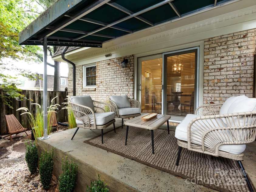 1708 Roxborough Road, Charlotte, NC 28211.  MLS# CAR4271759, YatesRealty ID 21279. Don't miss the covered outdoor patio.