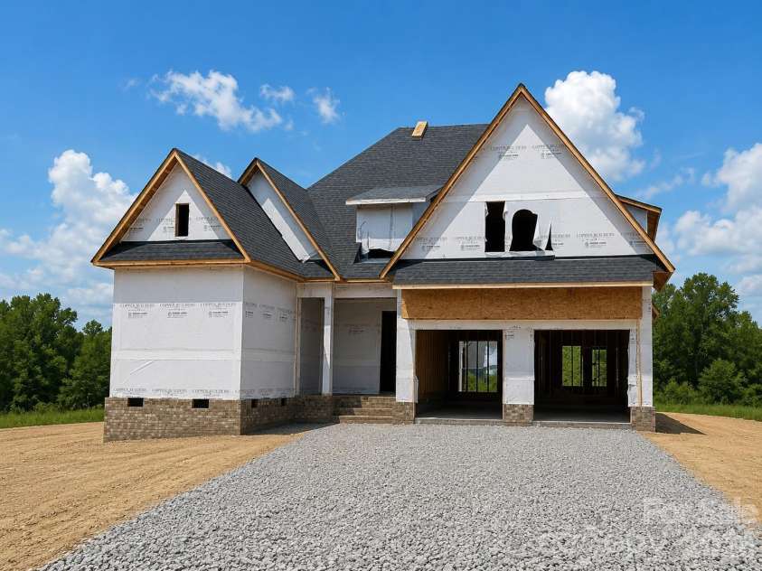 19146 Newburg Hill Road, Davidson, NC 28036.  MLS# CAR4350017, YatesRealty ID 2128. Construction progress as of 6/14/26