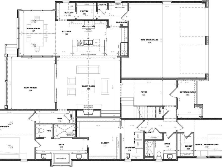19146 Newburg Hill Road, Davidson, NC 28036.  MLS# CAR4350017, YatesRealty ID 2128. Main Level Floorplan