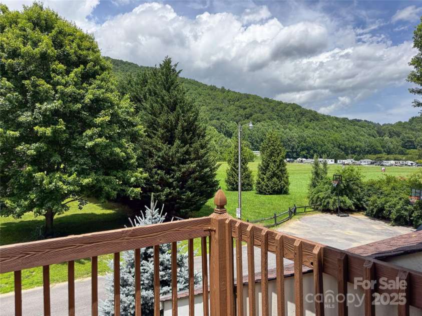 84 Indian Trace, Maggie Valley, NC 28751.  MLS# CAR4272235, YatesRealty ID 21289. Eastern View from balcony