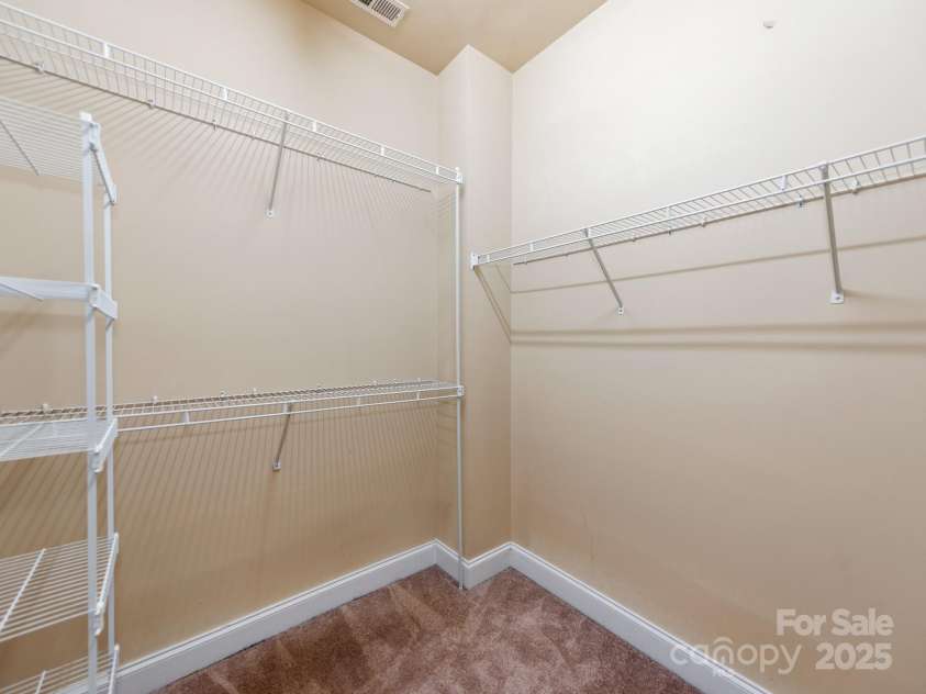 533 Montgrove Place, Concord, NC 28027.  MLS# CAR4255998, YatesRealty ID 2129. Owner's Suite Closet