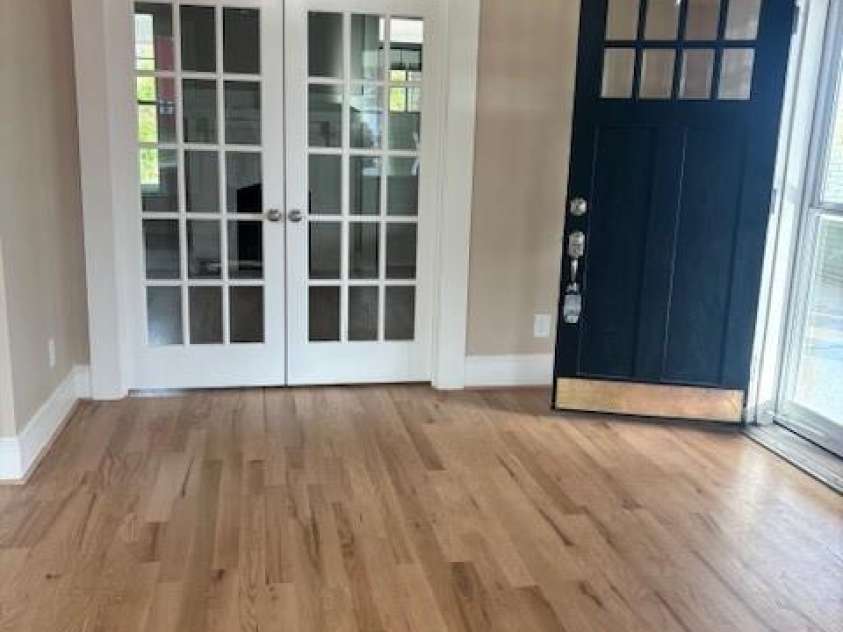 201 First Street, Lowell, NC 28098.  MLS# CAR4379985, YatesRealty ID 21304. French doors into master Bedroom Setting room or Office