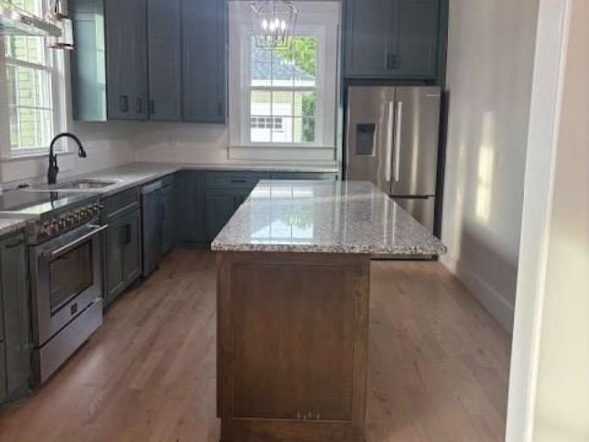 201 First Street, Lowell, NC 28098.  MLS# CAR4379985, YatesRealty ID 21304. View of kitchen